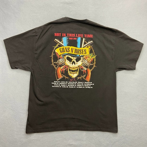 Guns N Roses Not In This Lifetime Tour 2016 Concert Shirt Double Side XL - Picture 6 of 7